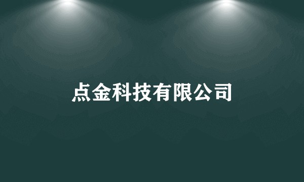 点金科技有限公司