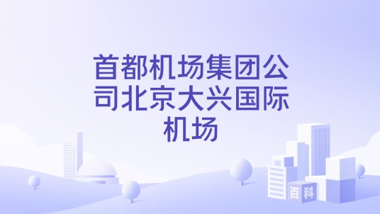 首都机场集团公司北京大兴国际机场