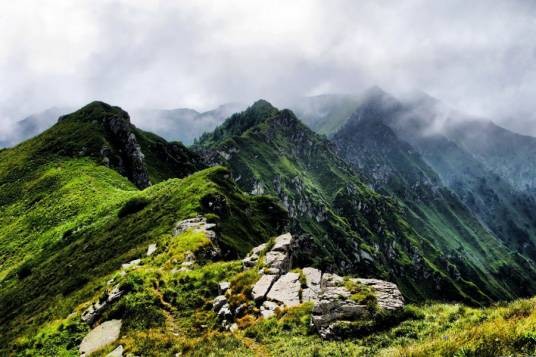 小五台山（太行山的主峰）