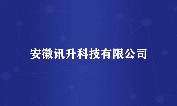 安徽讯升科技有限公司