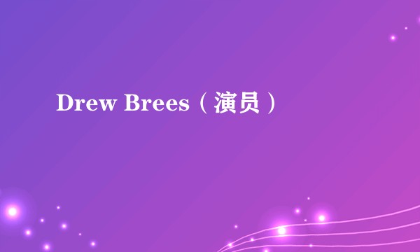 Drew Brees（演员）