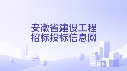 安徽省建设工程招标投标信息网