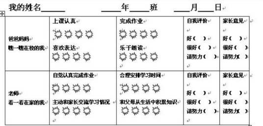 学生自我评价