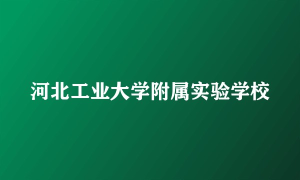 河北工业大学附属实验学校