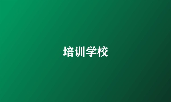 培训学校