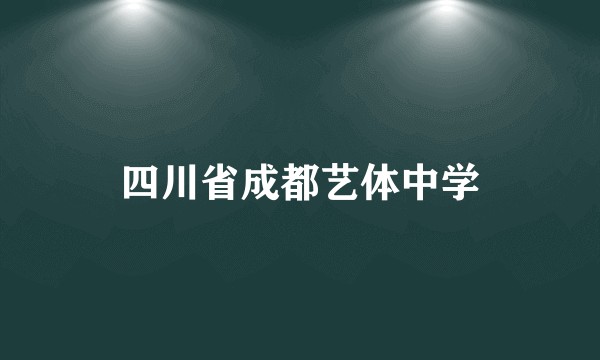 四川省成都艺体中学