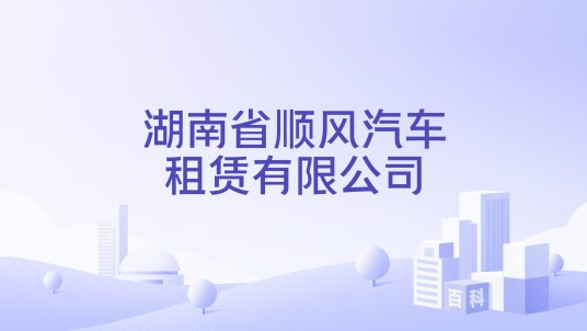 湖南省顺风汽车租赁有限公司