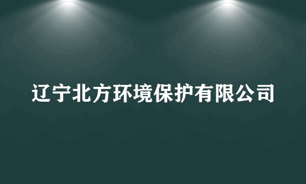 辽宁北方环境保护有限公司