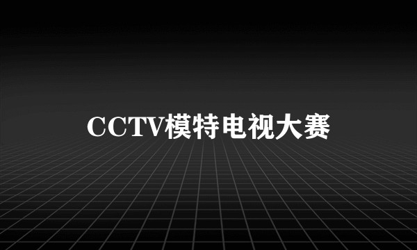 CCTV模特电视大赛