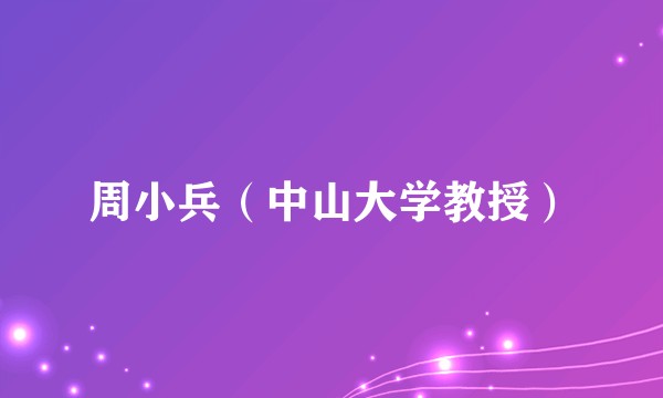 周小兵（中山大学教授）