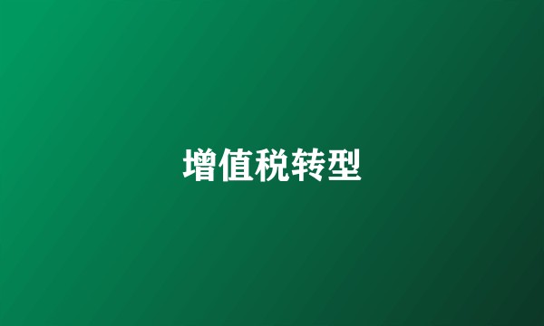增值税转型