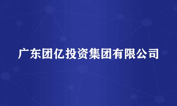 广东团亿投资集团有限公司