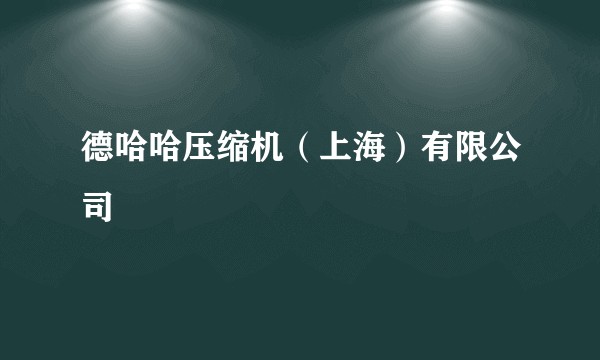 德哈哈压缩机（上海）有限公司