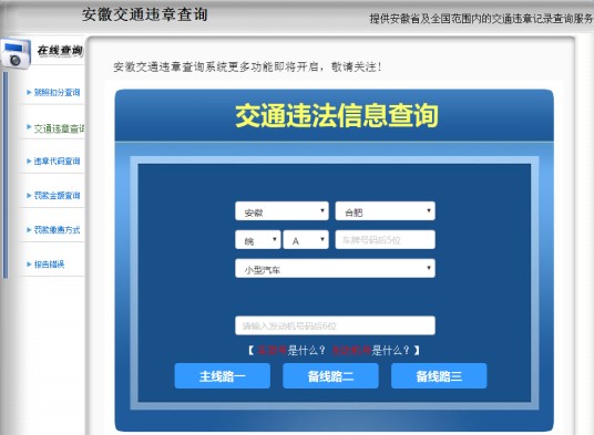 交通违章查询