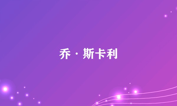 乔·斯卡利