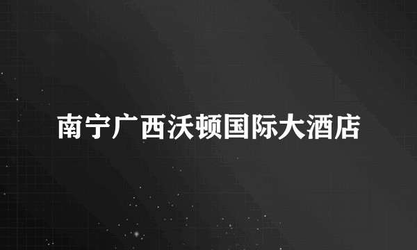 南宁广西沃顿国际大酒店