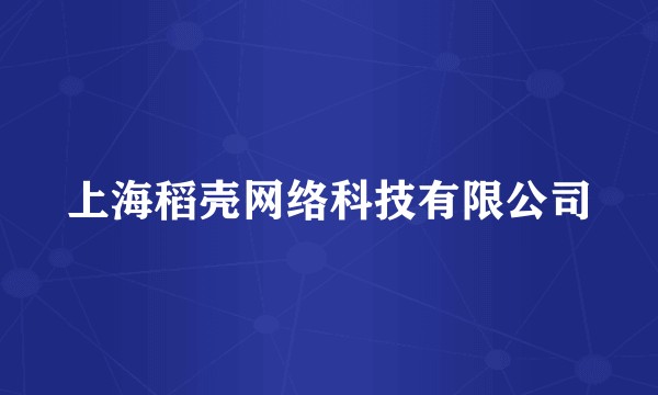 上海稻壳网络科技有限公司