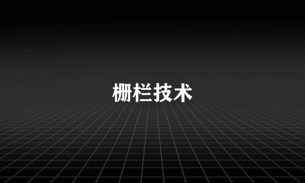 栅栏技术