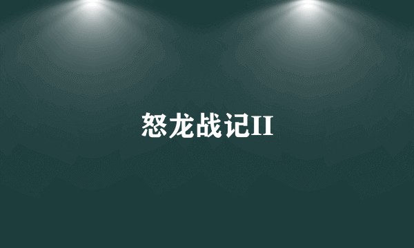 怒龙战记II