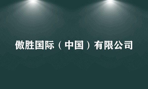 傲胜国际(中国)有限公司