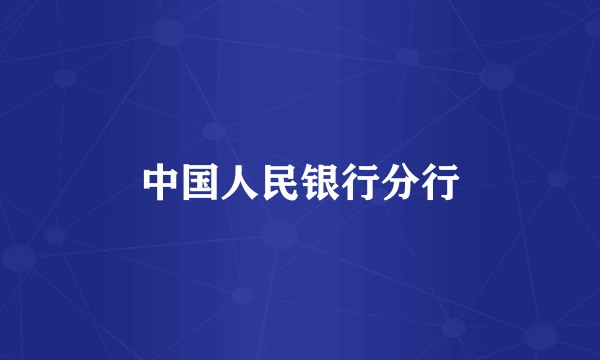中国人民银行分行