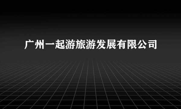 广州一起游旅游发展有限公司