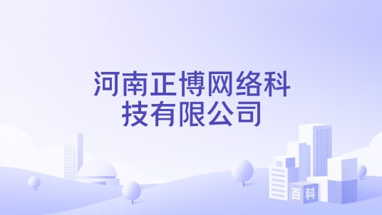 河南正博网络科技有限公司