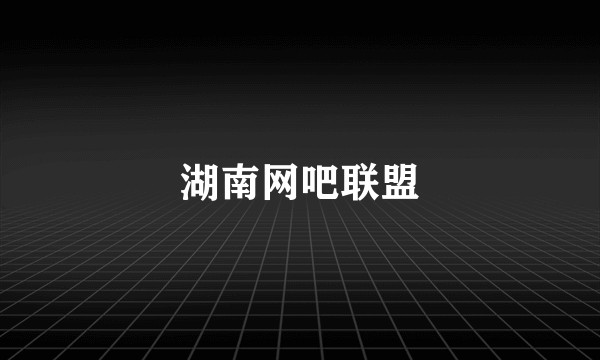 湖南网吧联盟