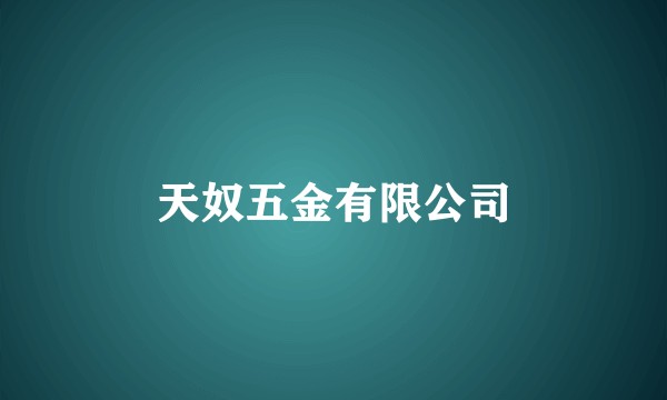 天奴五金有限公司