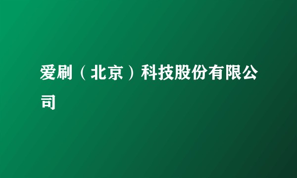 爱刷（北京）科技股份有限公司
