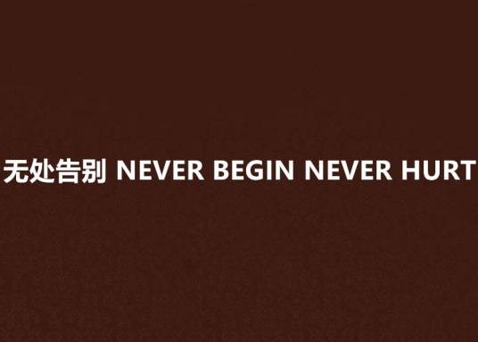 无处告别 NEVER BEGIN NEVER HURT