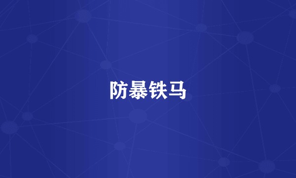 防暴铁马