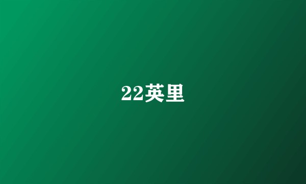 22英里