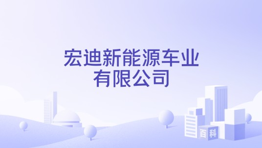 宏迪新能源车业有限公司