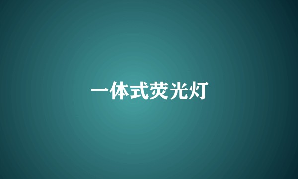 一体式荧光灯