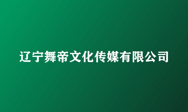 辽宁舞帝文化传媒有限公司