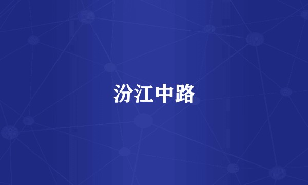汾江中路