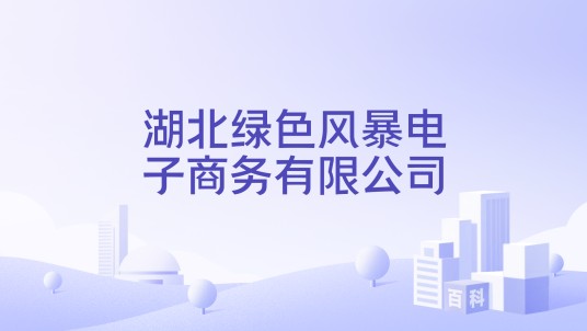 湖北绿色风暴电子商务有限公司