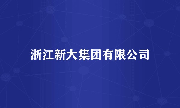 浙江新大集团有限公司
