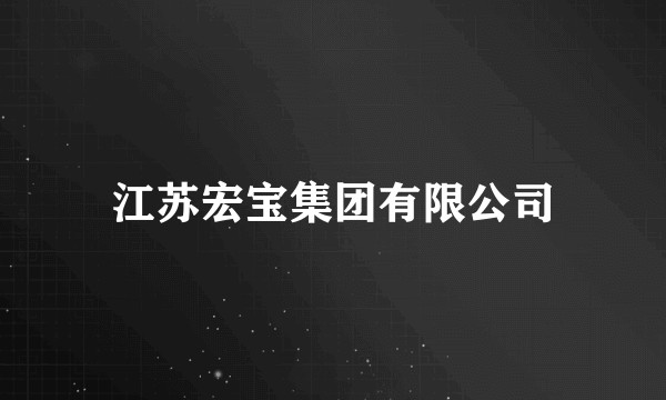 江苏宏宝集团有限公司