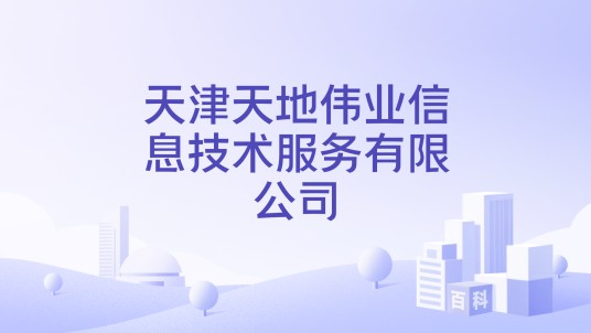 天津天地伟业信息技术服务有限公司