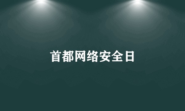 首都网络安全日