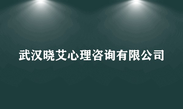 武汉晓艾心理咨询有限公司