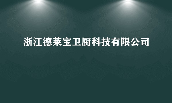 浙江德莱宝卫厨科技有限公司