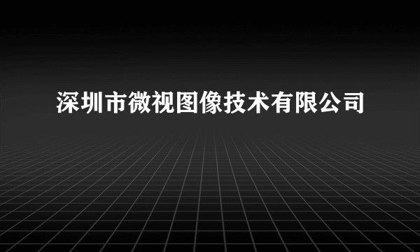 深圳市微视图像技术有限公司