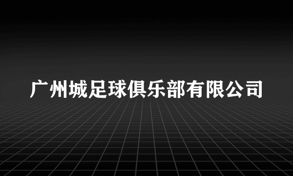 广州城足球俱乐部有限公司