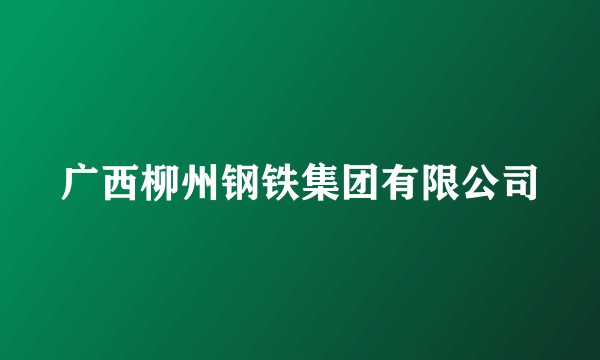 广西柳州钢铁集团有限公司
