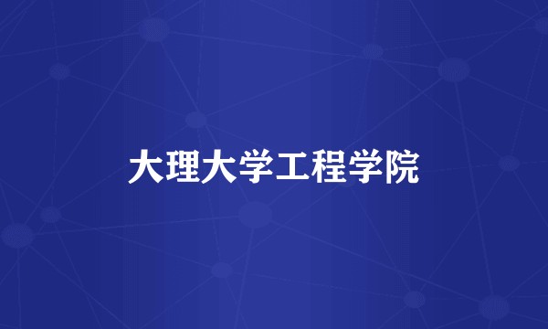 大理大学工程学院