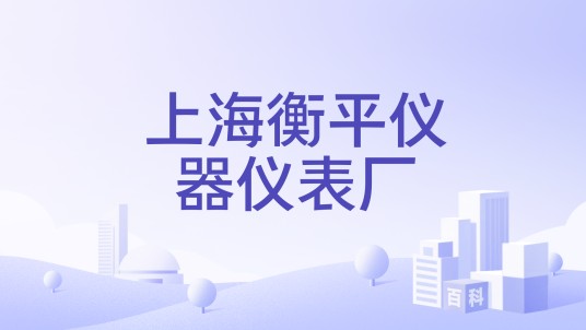 上海衡平仪器仪表厂