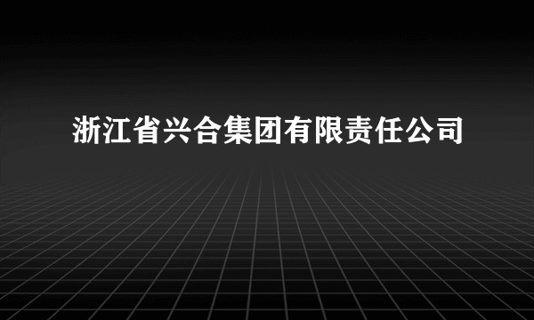 浙江省兴合集团有限责任公司
